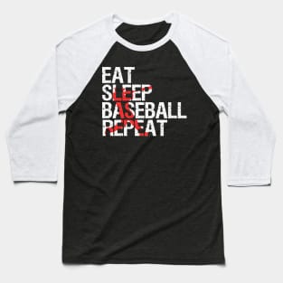 Eat Sleep Baseball Repeat Vintage Baseball T-Shirt